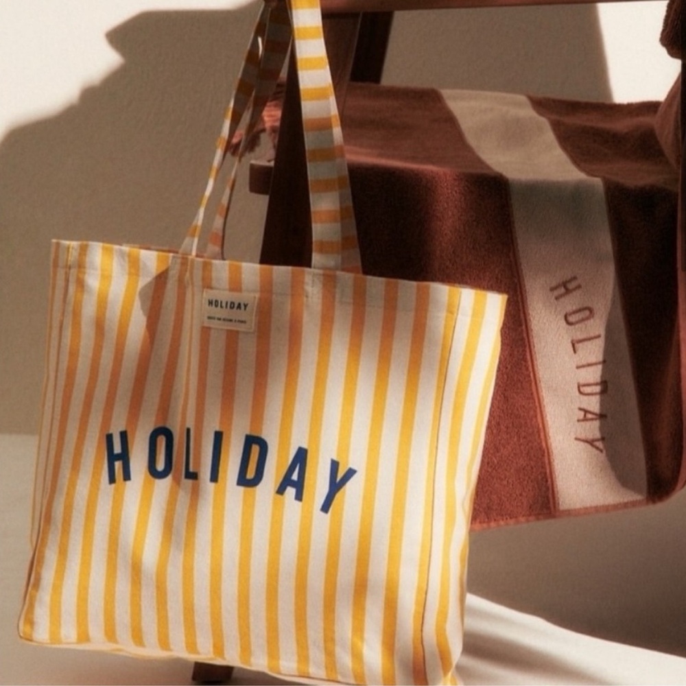 Sézane x Holiday Striped Tote Bag